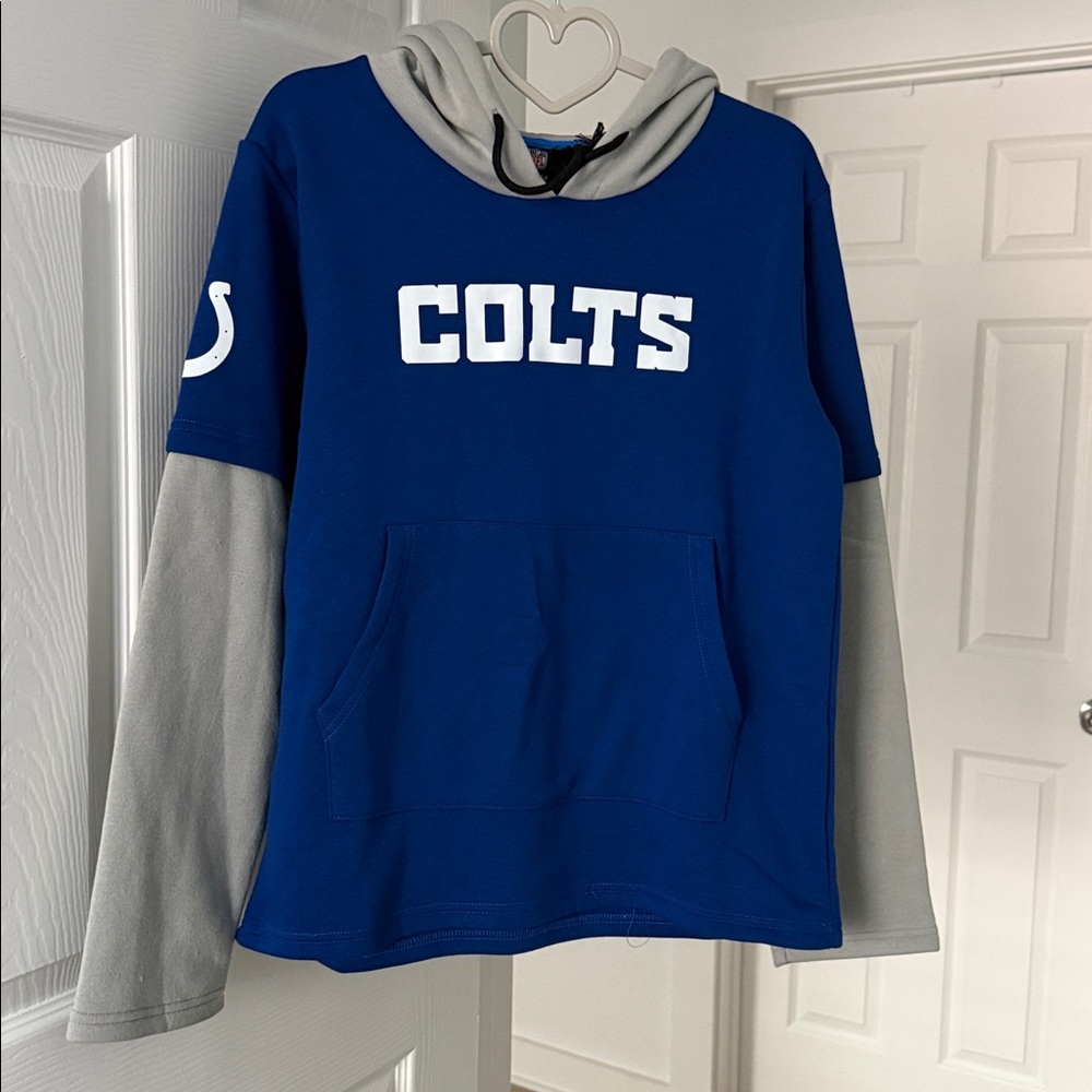 NFL Blue and Gray Colts Hoodie